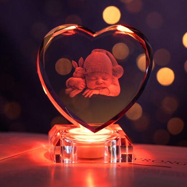 3D Heart-Shaped Crystal - Image 6