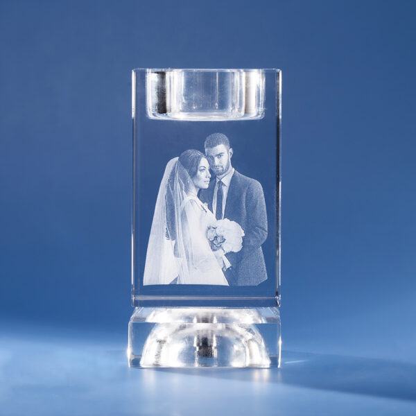 3D Engraved Photo Candle Wedding Keepsake Memorial Candle Holder - Image 5