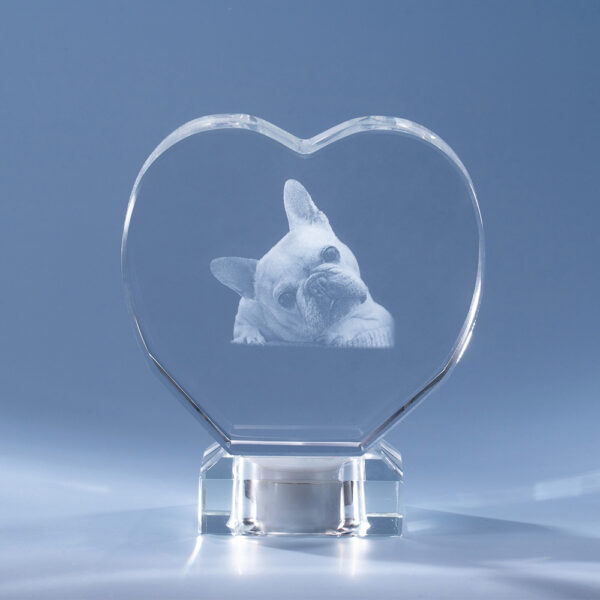 3D Photo Crystal Heart-shaped Romantic Gift - Image 5