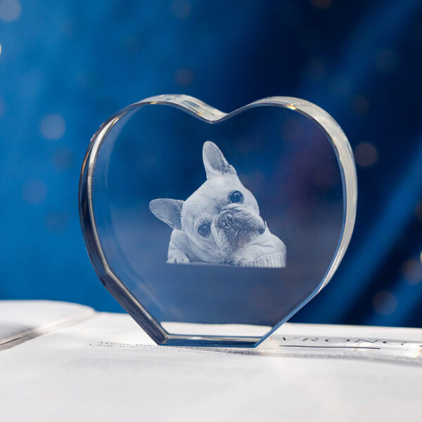 3D Photo Crystal Heart-shaped Romantic Gift - Image 2