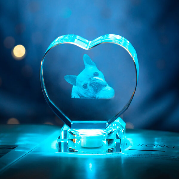 3D Photo Crystal Heart-shaped Romantic Gift - Image 4