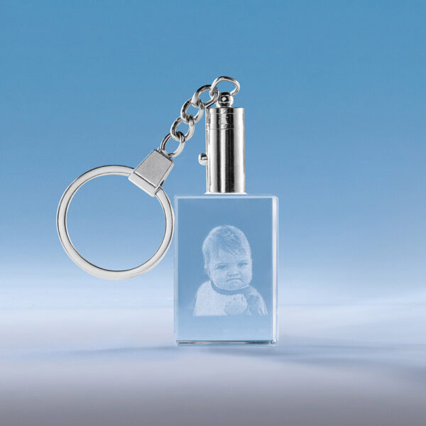 2D Rectangle or Heart-shaped Crystal Keychain - Image 4