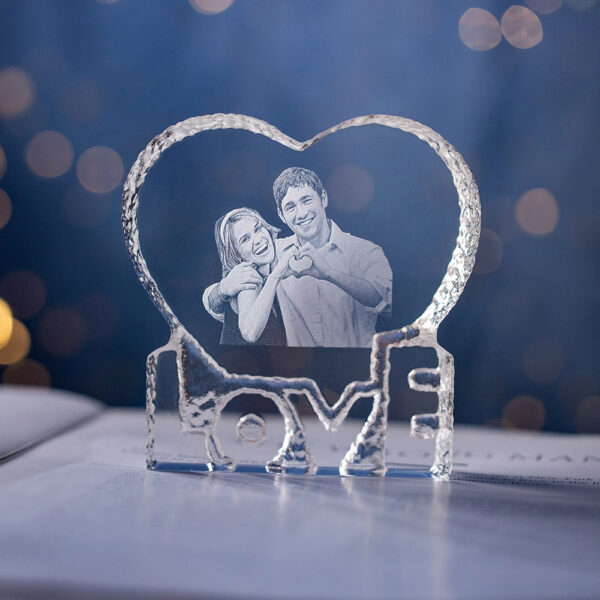 2D Special Love Classic Crystal Engraved Photo - Image 3