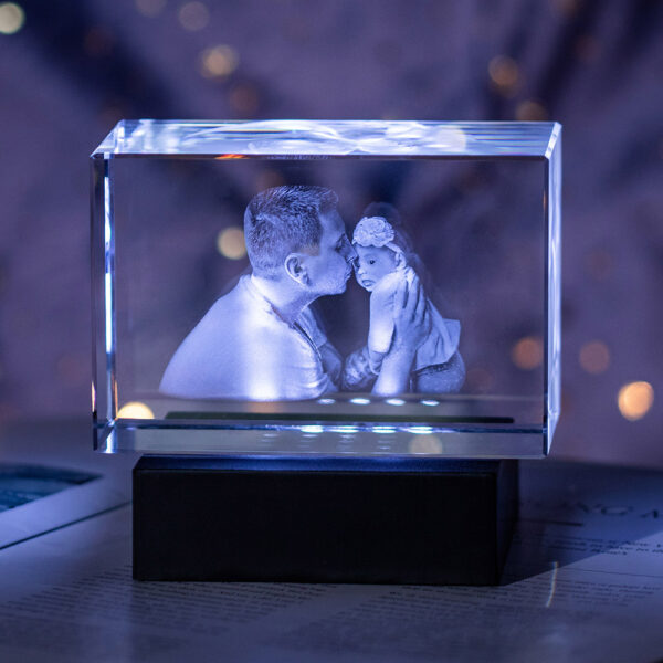 3D Crystal Rectangle Classic Gift - Image 2