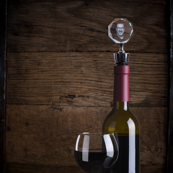 2D Photo Crystal Personalized Wine Stopper - Image 3