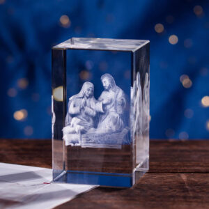 3D Photo Nativity Scene Crystal Prints