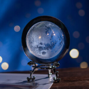 3D Moon Phases Crystal Ball