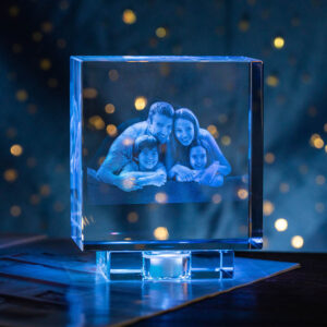 Pet Memorial Personalized 3D Photo Crystal Square Keepsake