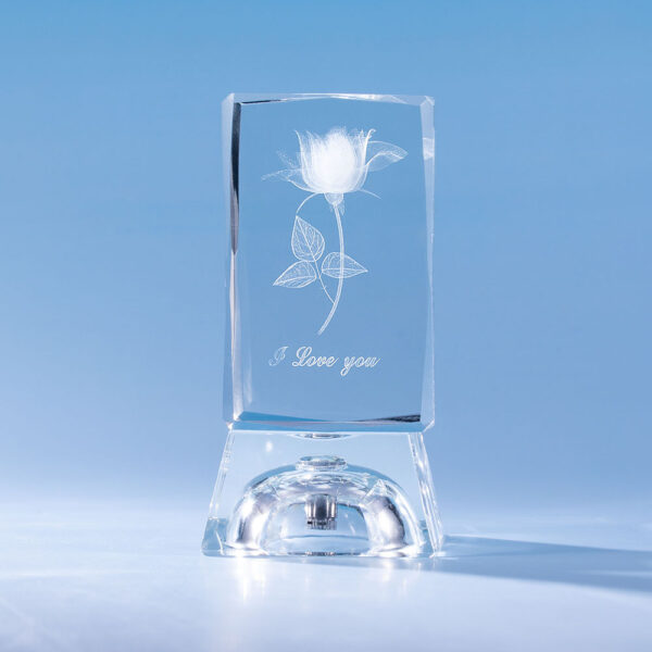 3D Rose Crystal Valentine's Day Gift