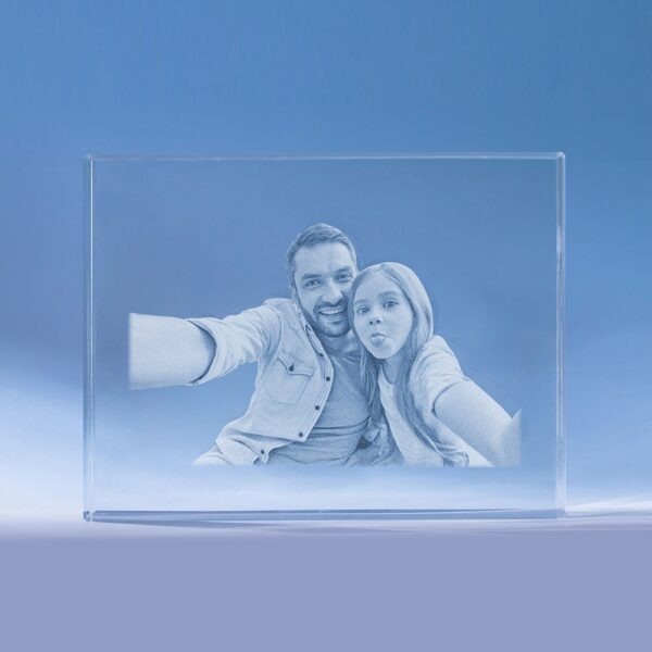 Father's Day 3D Crystal Photo Engraved Gift - Image 7