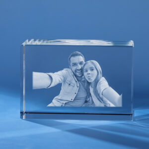 Father's Day 3D Crystal Photo Engraved Gift
