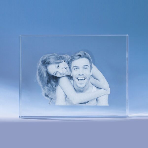 Custom 3D Crystal Photo Engraved Gift for Couple - Image 7