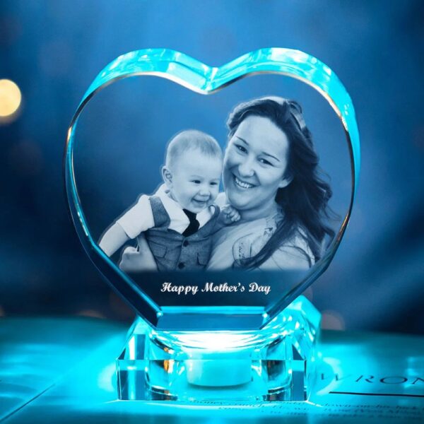 Mother's Day Heart Photo Crystal - Image 5