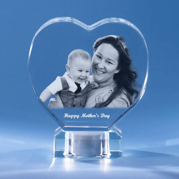 Mother's Day Heart Photo Crystal - Image 3